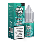 Triple Menthol 10ml 50/50 E-Liquid By Pukka Juice